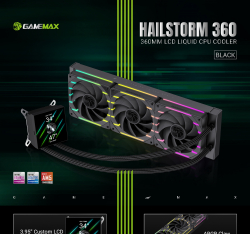 ������� �������� ����������� GAMEMAX HAILSTORM 360 BK - �������� 13
