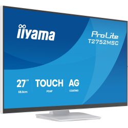 IIYAMA 27" 16:9 IPS сенсорний РК монітор, 1920х1080, прое кційно-ємністна технологія, 1xHDMI/1xDP/2xUSB 3.2, T2752MSC-W1AG - Картинка 3