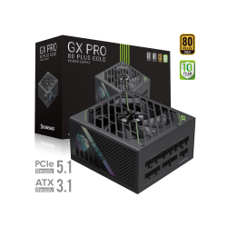 GAMEMAX Блок живлення ATX 3.1 & PCIe5.1_ 750W, 80+ Gold, f an 135mm,fully modular ,Japanese 105°C and solid c GX PRO 750G - Картинка 2