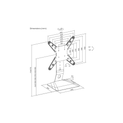 � �������� �������� ��� ��������� KIVI Motion TV  Stand, 23"-65" �� 30 �� Motion TV Stand - �������� 8