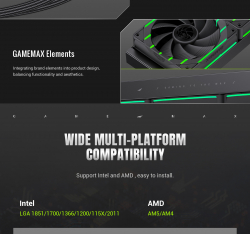 ������� �������� ����������� GAMEMAX HAILSTORM 360 BK - �������� 24