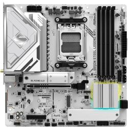 ASROCK M���������� ����� sAM5 AMD B850 4xDDR5 HDMI/DP 3xM .2 2.5GbE LAN mATX  B850M STEEL LEGEND WIFI - �������� 3