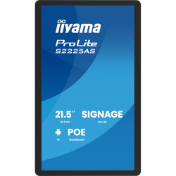 IIYAMA 21.5" 16:9 IPS ������������� �������, 1920�1080, 5 00 ��/�2, ������ 14, 24/7, DMS/CMS, POE, SP (2�5  S2225AS-B1P - �������� 2