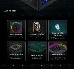 Блок живлення GAMEMAX RGB 1050G - Картинка 13