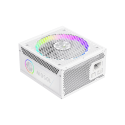 GAMEMAX Блок живлення ATX 3.1 & PCIe5.1_ 1050W, 80+ Gold,R GB Smart fan 140mm,fully modular ,Japanese 105°C RGB PRO 1050G WH - Картинка 2