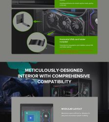 GAMEMAX ������ ����'������� Midi ATX ��� ����� ��������  X,M-ATX,ITX. (Support BTF),Tempered Glass,Mesh,USB N80 BK - �������� 24