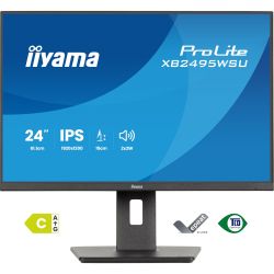 IIYAMA 23.8" 16:10 IPS РК монітор, 1920х1200, 4 мс (GTG), 100 Гц, 350 кд/м2, 1xHDMI 1.4/1xDP 1.2/3xUSB 3.2/ XB2495WSU-B1 - Картинка 2