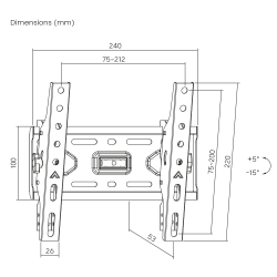 Кронштейн Brateck KL36-22T KL36-22T - Картинка 5