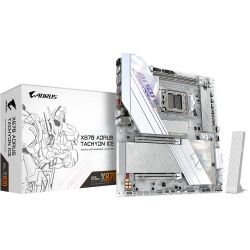 GIGABYTE Mатеринська плата sAM5 AMD X870 2xHDMI/USB4 Type-C 3xM.2 2x5GbE LAN E-ATX X870 AORUS TACHYON ICE - Картинка 2