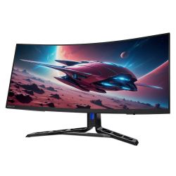 LENOVO 34" 21:9 вигнутий ігровий VA РК монітор, 3440x1440 , 180 Гц, 0.5 мс (MPRT), HDR10, FreeSync, Adaptive R34w-30 - Картинка 2