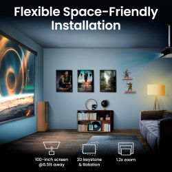 BENQ проектор TK700ST(4K,3000Lm,10000:1,0.9~1.08:1,2*HD MI, RS232, USB-A, 5W) TK700ST - Картинка 9