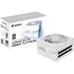 GIGABYTE ���� �������� 1000W, 80 Pluse Platinum, PCIe Gen 5 .1, Fully modular, Smart fan 120mm, White GP-AE1000PM PG5 ICE - �������� 7