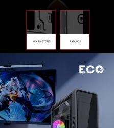 GAMEMAX Корпус Tower ATX без блока живлення, акріл icro-ATX, DTX,Mini-ITX, 1*usb 3.0 + 2* usb 2.0 G561E-BK - Картинка 20