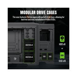 GAMEMAX ������ ����'�������  Full Tower  ��� ����� ������� �ATX/M-ATX/Mini-ITX/E-ATX(305*272mm), FAN controll Dragon Knight 2 - �������� 5