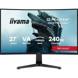 IIYAMA 27" 16:9 ������� �������� VA �� �������, 1920�1080 , 0,7 �� (MPRT), 240 ��, 350 ��/�2, AdaptiveSync,  GC2784HSU-B1