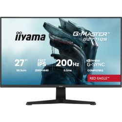 IIYAMA 27" 16:9 ������� IPS �� �������, 2560�1440, 0.5 ��  (MPRT), 200 ��, 350 ��/�2, AdaptiveSync/G-Sync, H G2771QS-B1