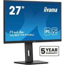 IIYAMA 27" 16:9 IPS РК монітор, 1 мс (MPRT), 100 Гц, Ada ptive Sync, 1xHDMI 2.0/1xDP 1.4/2xUSB 3.2, SP 2х2 XUB2797HSU-B2 - Картинка 3