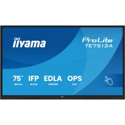 IIYAMA 75" 16:9   IPS UHD  , 18/7,   450 /2,   14, 8GB/128GB, IR PureTouch TE7513A-B1AG