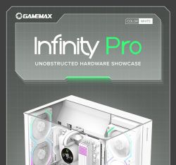 GAMEMAX ������ ATX ��� ����� �������� , ����������� ���� X,M-ATX,ITX, combo audio,VGA Card Length	Up to 400 Infinity Pro WH - �������� 12