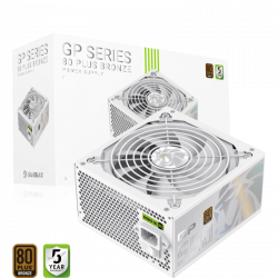 GAMEMAX Блок живлення ATX 550W, 80+ Bronze, 140mm Ultra Si lent Fan OVP / UVP/ SIP / OCP/ OLP/ OPP/ SCP GP 550B WH - Картинка 30