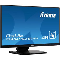 IIYAMA 23.8" 16:9 IPS сенсорний РК монітор, 1920х1080, 75 Гц, проекційно-ємністная технологія, 1xHDMI/2xUSB T2454MSC-B2AG - Картинка 4