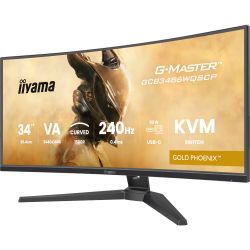 IIYAMA 34" 21:9 вигнутий VA РК монітор, 0,4 мс (MPRT), 2 40 Гц, Adaptive Sync, HDR, KVM свіч, 2xHDMI 2.1/1x GCB3486WQSCP-B1 - Картинка 9