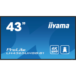 IIYAMA 42.5" 16:9 IPS �� ������, 3840�2160, 24/7, 800 �� /�2, �� Android 11,  2xHDMI 2.0/1xDP/2xUSB 2.0, SP LH4365UHSB-B1