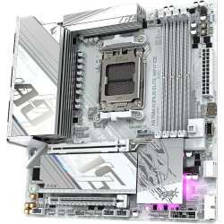 GIGABYTE Mатеринська плата sAM5 AMD X870 2xHDMI/2xUSB4 2xM. 2 2.5GbE LAN mATX X870M AORUS ELITE WIFI7 ICE - Картинка 4