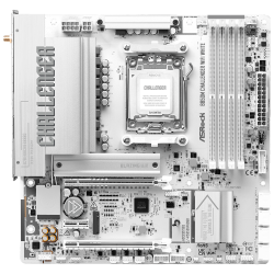 ASROCK M���������� ����� sAM5 AMD B850 4xDDR5 HDMI 2xM.2  2.5GbE LAN mATX  B850M CHALLENGER WIFI WHITE