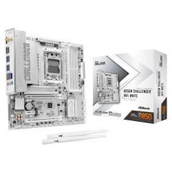 ASROCK M���������� ����� sAM5 AMD B850 4xDDR5 HDMI 2xM.2  2.5GbE LAN mATX  B850M CHALLENGER WIFI WHITE - �������� 2