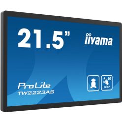 IIYAMA 21.5" 16:9 сенсорний VA РК монітор, 1920х1080, про екційно-ємністна технологія, ОС Android 12, 1xHDMI TW2223AS-B2 - Картинка 2
