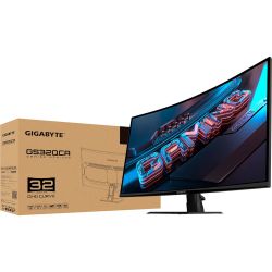 GIGABYTE i������ ���i��� 31.5" VA 1500R 180Hz 1ms QHD (2560  x 1440) 2xHDMI(2.0) 1xDP(1.4) GS32QCA Gaming Monitor - �������� 9