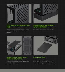 GAMEMAX ������ ����'������� Midi ATX ��� ����� ��������  X,M-ATX,ITX. (Support BTF),Tempered Glass,Mesh,USB N80 BK - �������� 21