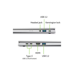 ACER ������� 15.6FI/Core3-N355/8/512/Intel HD/DOS/Pure  Silver Aspire Go 15 AG15-32P - �������� 2