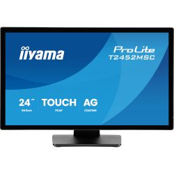 IIYAMA 23.8" 16:9 ��������� IPS FHD �� ������,���������� -������� ����., 1xHDMI/1xDisplayPort/2xUSB 3.2, SP T2452MSC-B2AG