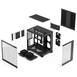 FRACTAL DESIGN ������ ATX ��� ��, ������, � ������������ �����,  Pop 2 Vision Black Pop 2 Vision Black - �������� 6