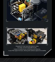 GAMEMAX Блок живлення ATX 1050W, 80+ Platinum ,fan 135mm,f ully modular OTP, OCP, SCP, OVP, UVP, OPP GX-1050 PRO BK(ATX3.1PCIe5.1) - Картинка 22