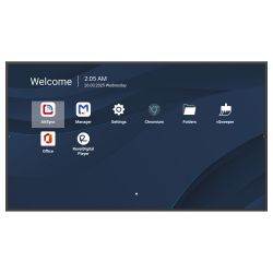 VIEWSONIC 75" UHD �� �������, 500 nits, 1500:1, Android 14,  24/7, 4GB DDR4/32GB, HDMI in x3, USB-C x1, RS232 i CDE7514-2C