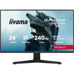 IIYAMA 23.8" 16:9 ������� IPS �� �������, 1920�1080, 0.3  �� (MPRT), 240 ��, 350 ��/�2, AdaptiveSync/G-Sync, G2471HS-B1