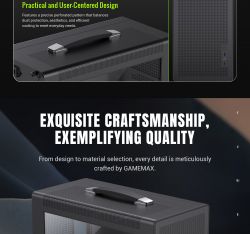 GAMEMAX Корпус Mini Tower без блока живлення U-ATX(244*185 mm), FLEX-ATX(229*191mm)ITX(170*170mm), 1*usb 3. Spark Air BK - Картинка 20