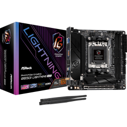 ASROCK Mатеринська плата sAM5 AMD B650 HDMI 2xM.2 2xDDR5 2.5GbE LAN mini-ITX B650I LIGHTNING WIFI - Картинка 2