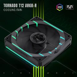GAMEMAX ����� ��� ������� 120��  3pin AURA (M/F)&4pin PWM  Air Flow66.89 CFM Static Air Pressure2.62mm - H2ON Tornado T12 ARGB-R - �������� 2