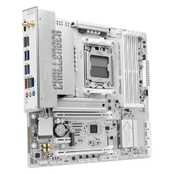 ASROCK M���������� ����� sAM5 AMD B850 4xDDR5 HDMI 2xM.2  2.5GbE LAN mATX  B850M CHALLENGER WIFI WHITE - �������� 4