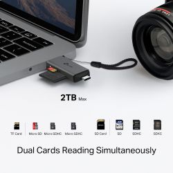 TP-LINK Кардрідер USB 3.0 Type-C&A до SD & microSD 3.0, TP -Link, UA430D UA430D - Картинка 6