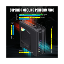 GAMEMAX ������ ����'�������  Full Tower  ��� ����� ������� �ATX/M-ATX/Mini-ITX/E-ATX(305*272mm), FAN controll Dragon Knight 2 - �������� 3