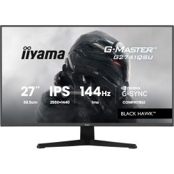 IIYAMA 27" 16:9 ������� IPS �� �������, 2560�1440, 1 �� ( MPRT), 144 ��, 350 ��/�2, AdaptiveSync/G-Sync, 1xH G2741QSU-B1