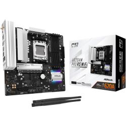 ASROCK Mатеринська плата sAM5 AMD A620A DP/HDMI 3xM.2 4xD DR5 2.5GbE LAN mATX A620AM PRO RS WIFI - Картинка 5
