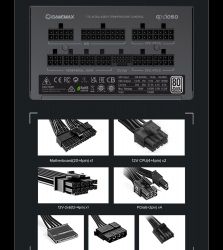 GAMEMAX Блок живлення ATX 1050W, 80+ Platinum ,fan 135mm,f ully modular OTP, OCP, SCP, OVP, UVP, OPP GX-1050 PRO BK(ATX3.1PCIe5.1) - Картинка 33