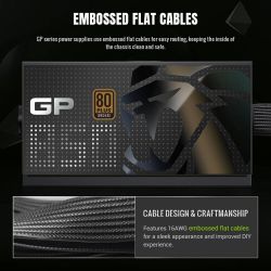 GAMEMAX Блок живлення ATX 850W, 80+ Bronze, 140mm Ultra Si lent Fan OVP / UVP/ SIP / OCP/ OLP/ OPP/ SCP GP 850B - Картинка 6