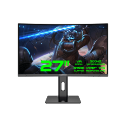 GAMEMAX Монітор 27”300Hz Curved Display: R1500 Supports Fr eeSync and G-Sync 1920x1080 MPRT 1ms 178o/178o GMX27C300 - Картинка 7